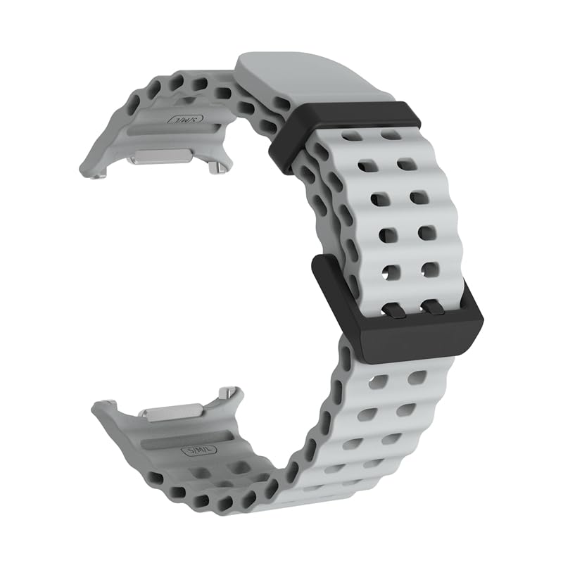 Bracelet marin en silicone sport étanche pour montre Galaxy Watch Ultra 47 mm