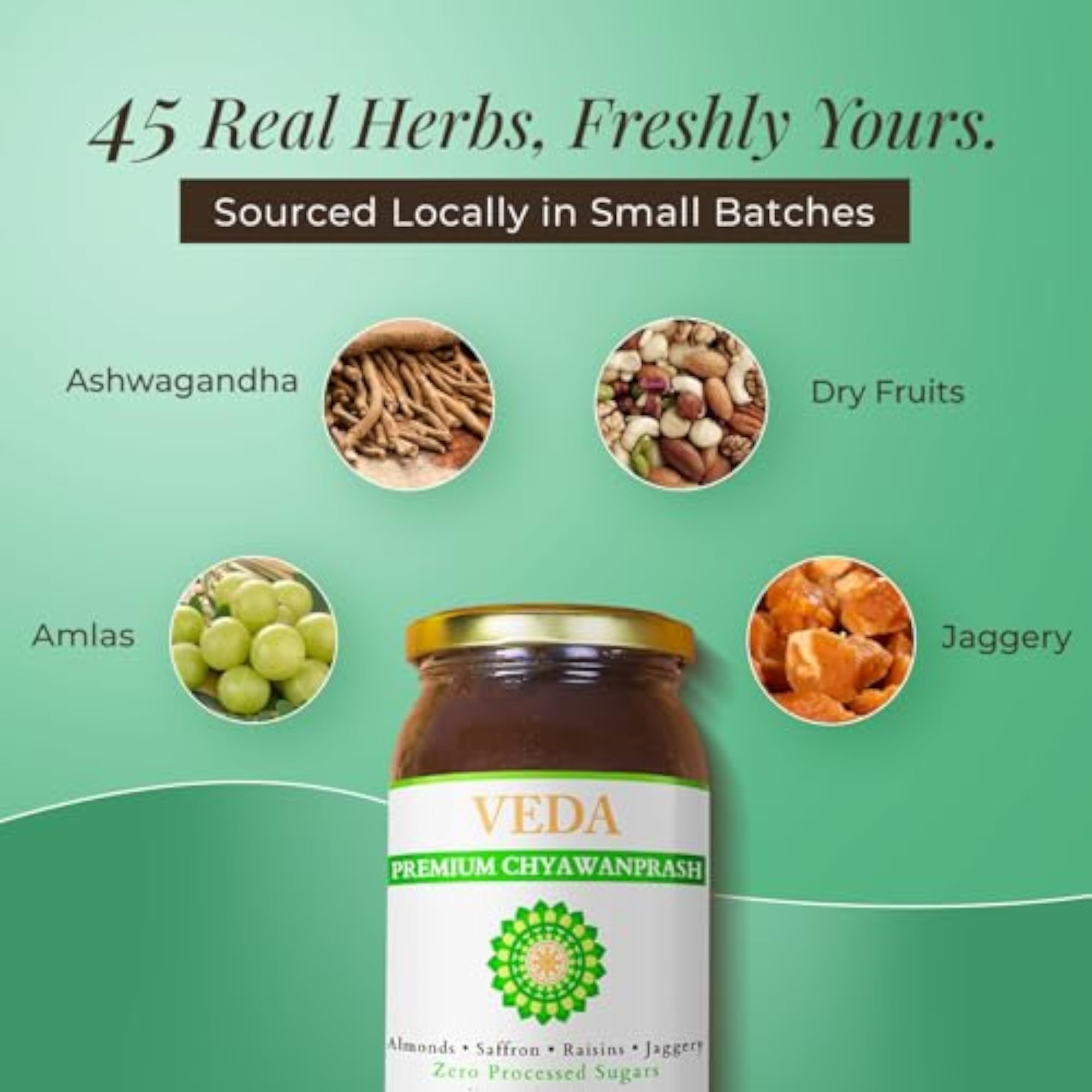 Veda Chyawanprash 1000 Gm with Almonds & Saffron