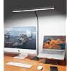 LED Desk Lamp for Home Office with Base, Eye-Caring Architect Task Light with Adjustable Gooseneck 12W USB Adapter Touch Control 5 Dimmable Brightness & Color Tall Lamp for Work,Reading,Craft