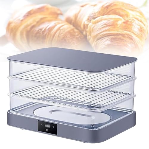 40L Home Bread Proofing Box Electric Dough Proofer Machine, 450mmx330mm Large Size Inner Cavity, with Adjustable Temperature, Timing and Humidity Control for Even Fermentation