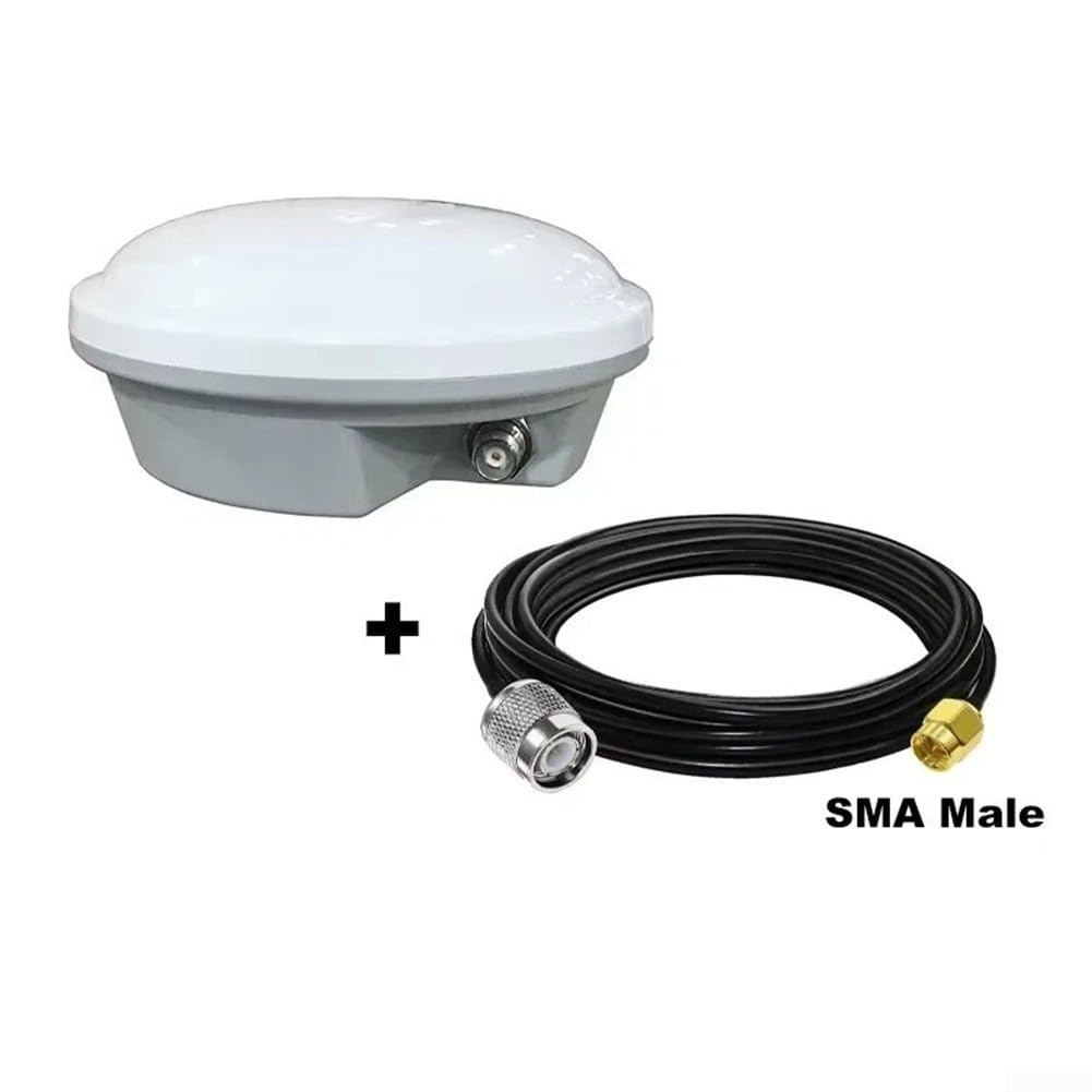 AG35 Enquête GNSS Antenne L1 L2 L5 GPS pour machines agricoles Galileo Glonass Beidou IP67 Haute précision 25 cm Structure double couche quatre points d'alimentation (antenne + TNC-SMA)