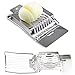 CROWNXZQ Slicer à œufs en Acier Inoxydable, pour Oeufs durs Bouillis Lave-Vaisselle Safe Métal Cutter Slicer, Enloy avec des Fils d'œufs, Kiwis et fromages Mous, Outil de Cuisine