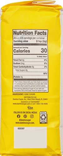 Domino Premium Pure Cane Granulated Sugar, 4 Lb Bag (Pack Of 2) #TOP4