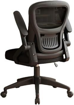 Office Chair, Desk, Ergonomic, No Fatigue, Home Work, Telework, Study Chair, Flip-up Armrest, 360 Degree Rotation, Locking Function, Stylish, Black, Mesh, Reclining, Adjustable, Easy to Sit
