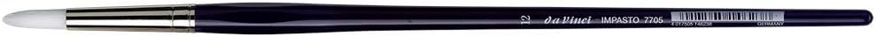 da Vinci Oil & Acrylic Series 7705 Impasto Paint Brush, Round Extra Stiff White Synthetic, Size 12