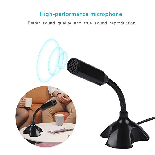 143 Mini Microphone,USB 2.0 Desktop Microphone,Flexible Condenser Mic ...