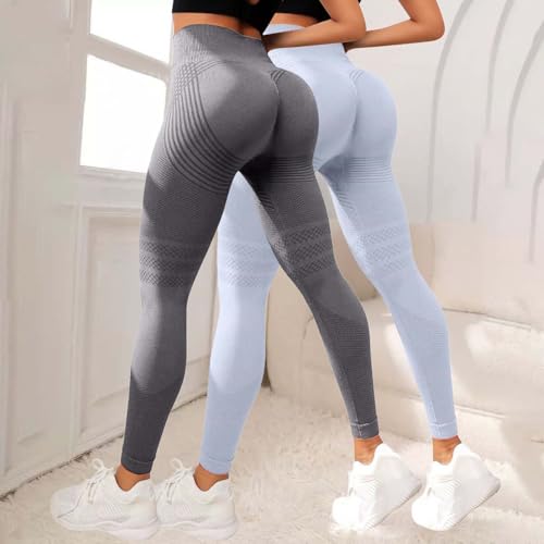 Leggings levantamiento de glúteos cintura alta sin costuras gimnasio correr 3