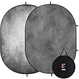 Kate Pop up Collapsible Backdrop for Photography Folded Double Side Gray Grey Collapsible Background for Photographers, 5x6.5ft