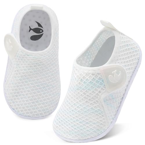 Image of FEETCITY Boys Girls Water Shoes Kids Aqua Socks Quick Dry Barefoot for Beach Swimming Pool