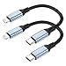 Sailift USB C auf Lightning Kabel Kurz, 2 Stück PD3.0 20cm MFi Zertifiziert USBC auf Lightning Kabel Kurz 20 cm USB Typ C zu iPhone Ladekabel Schnellladekabel für iPhone 14 13 12 Pro Max