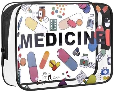 yaozeio Medicine Pill Organizer Bag for Nurse Nursing Stuff Nurses Day Birthday Gifts for Women Makeup Pouch Cosmetic Travel Bag for Mom Mother Medicine Storage Grandma Grandmother image 5