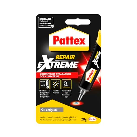 Pattex Repair Extreme, pegamento multiusos que no contrae, pegamento resistente a las vibraciones, pegamento extrafuerte para interiores y exteriores, 1 x 20 g, tubo