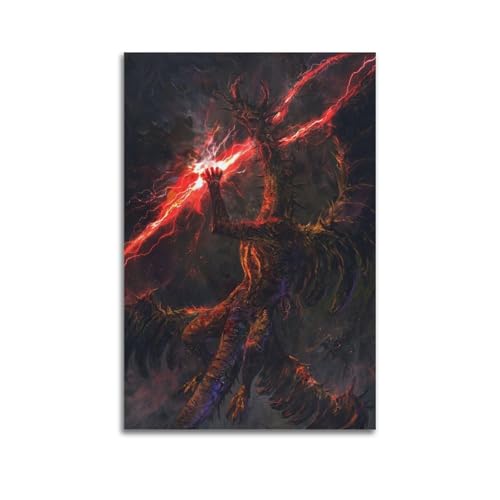 ZLHWLNB Póster decorativo de dragón Art Déco, lienzo para pared, póster de pared e imagen artística moderna para decoración de dormitorio familiar, pósteres de 20 x 30 pulgadas (50 x 75 cm)
