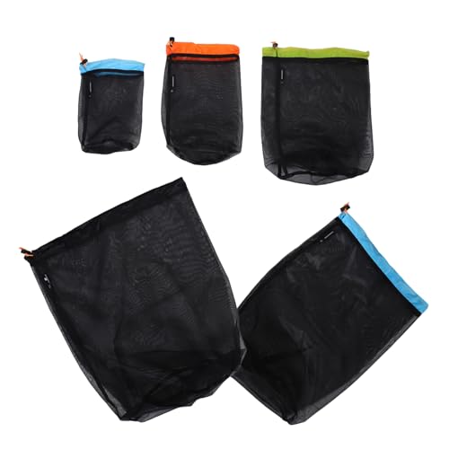 BESPORTBLE Travel-Friendly Stuff Sack Drawstring Storage Bag Breathable Mesh Bag Jacket Compression Carrier