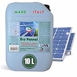 PIP Eco Pannel Detergente per Pannelli Fotovoltaici Pronto all’Uso 10L, Made in Italy – Pulizia Pannelli Solari Vegetale Ecologico Antistatico, Non Richiede Raccolta Acqua – Fino a 100 m² (10L)