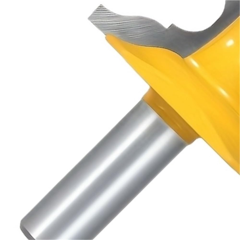 Cortador semicircular con punta de carburo, broca enrutadora decorativa con borde de moldura ondulada for puertas de gabinete, 1 pieza(12.7mm)