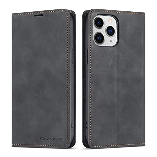 Coque en Cuir iPhone 12 Pro Housse Protection Intégrale Antichoc