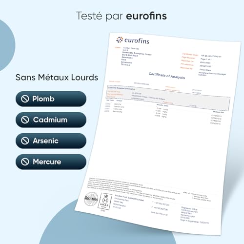 Oméga 3 Huile de Poisson 400 Gélules pour +1 An d'Apport, Fish Oil Omega 3 EPA DHA sans Odeur, Selon l'EFSA, l'EPA et le DHA Contribuent au Fonctionnement Normal du Cœur, Enrichi en Vitamine E – Image 8
