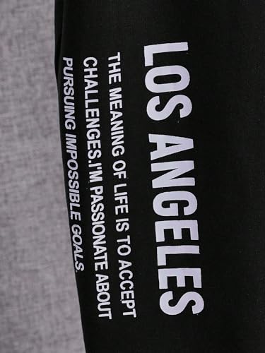 Floerns Boy's Slogan Print Round Neck Casual Short Sleeve Tee Shirt4