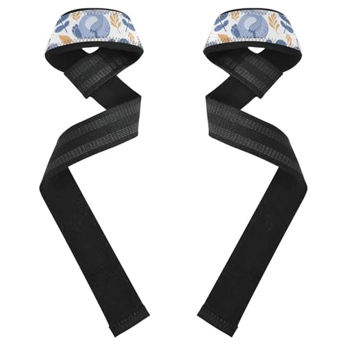 Nander Cute Koala Wrist Straps for Weightlifting,Lifting Straps with Neoprene Cushioned Wrist Padded and Anti-Skid Silicone for Strength Training,Bodybuilding,Deadlifting