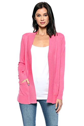 Image of Urban Look Womens Basic Long Sleeve Open Front Comfy Sweater Cardigan
