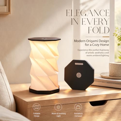 ZBOLE Portable Foldable Table Lamp, Japanese Gift, Paper Lantern Lights - image 8