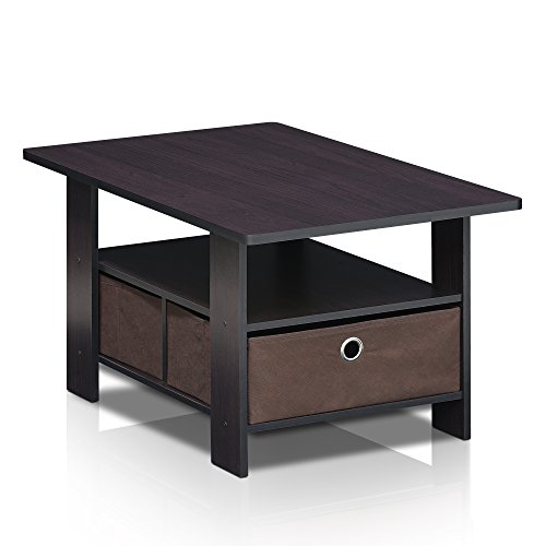 Furinno-Andrey-Coffee-Table-with-Bin-Drawer-Dark-Walnut