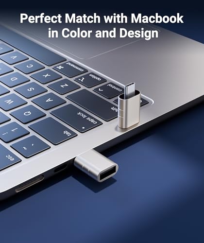 Image of Syntech USB C to USB Adapter Pack of 2 USB C Male to USB3 Female Adapter Compatible with iPhone 17 Pro Max MacBook Pro Air 2024 iMac iPad mini Pro, Other Type C or Thunderbolt 5 /4 Devices, Starlight