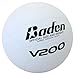 Baden V200 Rubber Volleyball | Durable All Purpose Volleyball | Perfect for Indoor and Outdoor Play | Suitable for All Ages | Official Size 5, Classic White Design