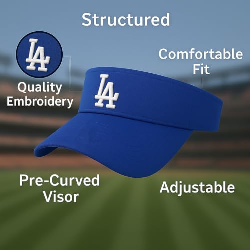 Visera Deportes Los Angeles Ajustable Azul Royal miniatura 7