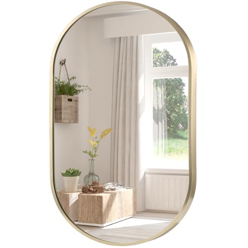 Encuentra espejo ovalado dorado marca farmer, en la categoría de espejos para baño. Espejo ovalado dorado Marca FARMER 11