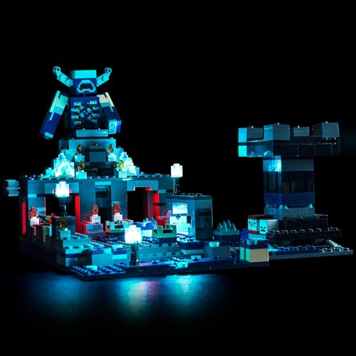 Licht Set Kompatibel mit Lego Duell in der Finsternis (Kein LEGO-Modell) Led Beleuchtungs Set für Minecraft für Minecraft 21246 The Deep Dark Battle