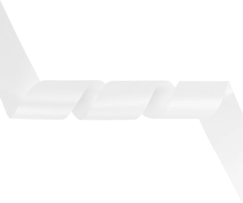 Miniatura 8 de MEEDEE Cinta de satén blanca Lux - Cinta de satén de doble cara de 3 pulgadas, cinta blanca para árbol de Navidad, cinta blanca extra ancha por 10