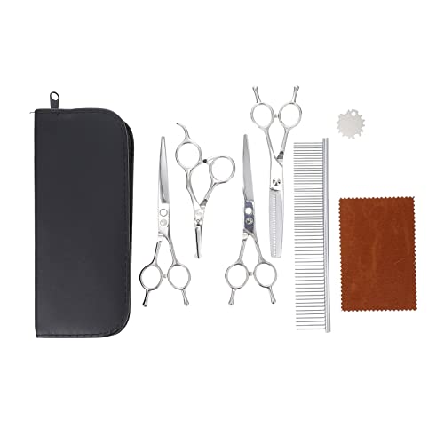 VICASKY 1 Set Professional Dog Grooming Scissors Kit Pet Hair Cutting Shears for Dogs and Cats for Home Grooming and Pet Salons