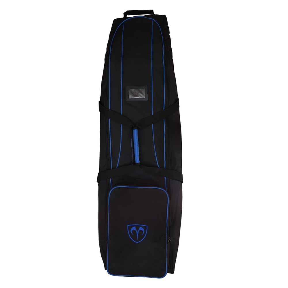 Ram Golf SDX Wheeled Golf Travel Cover/Flight Bag (Black/Blue)