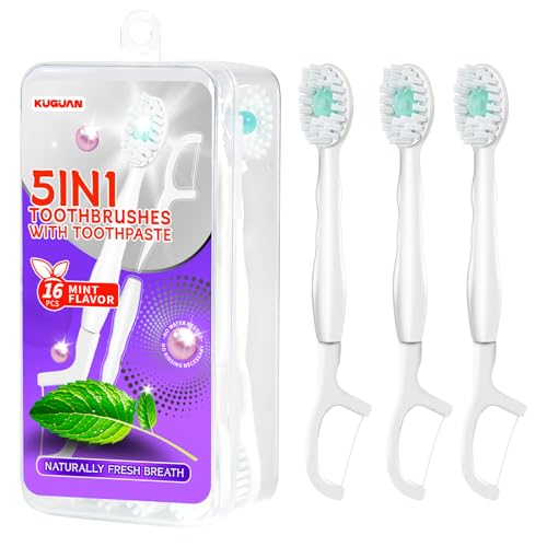 Brosse à dents jetable avec dentifrice intégré contre la mauvaise haleine