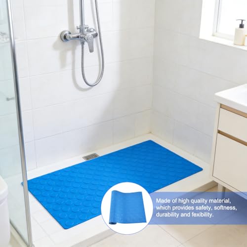 Tapis d'échelle de piscine antidérapant bleu avec texture de protection