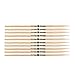 5 PACK Promark PW7AN Japanese Shira Kashi White Oak 7A Nylon tip drumsticks PW7AN-5