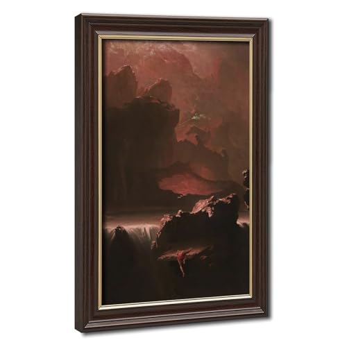 Impression sur toile John Martin 1812 Sadak : finitions d'art avec cadre inclus