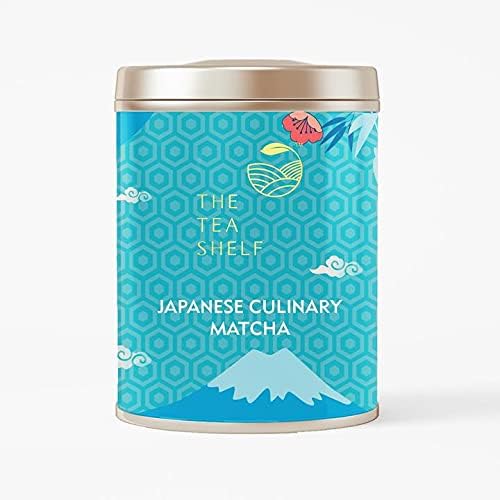 The Tea Shelf Culinary Matcha Green Tea Powder- | Japanese Organic Culinary Grade | For Lattes, Cooking, Baking and More | Effective For Weight Loss | Sourced From Shizuoka, Japan - 60gm