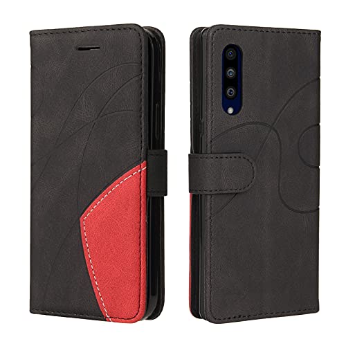 Fatcatparadise Kompatibel mit LG G9 / Velvet / G900 Hülle, Leder PU Brieftasche Handyhülle Flip Hülle Silikon Bumper Schutzhülle Klapphülle. Lederhülle mit Kartenfächern & Standfunktion (Schwarz)