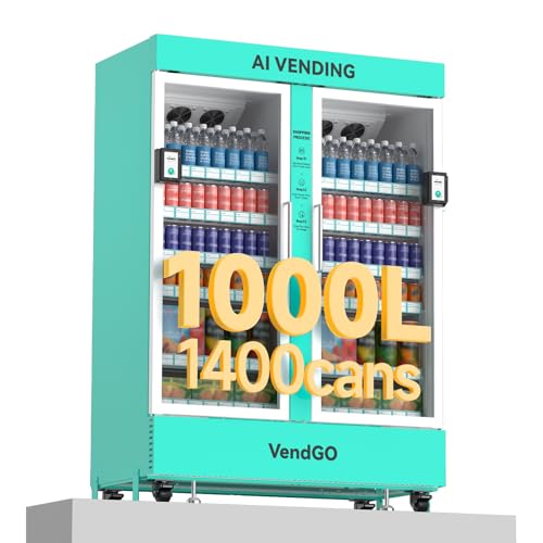 1000L Ai Vending Machine-Combo Vending Machine with Card Reader, Cashless