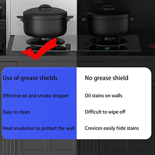 Protector antisalpicaduras de aceite en acero inoxidable plegable para cocina 4