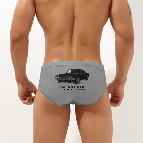 I'm Not Old I'm Classic Men's Swimsuit Bikini Briefs Swim Underwear Stretchy Swimwear3