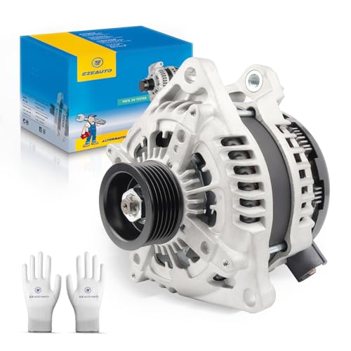 Image of Ezexpreze Alternator Compatible with Ford F-150 F150 2015-2020 5.0L V8, 12V 240A 6-Groove Pulley Clockwise, OE# 44000 42103 FL3T10300JA FL3Z10346G HL3710300FA HL3Z10346F 1042110081 1042110080