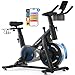 MERACH Exercise Bike with LED Display, Stationary Bike with Exclusive App for Customized Exercise Plans, Quiet Indoor Cycling Bike Exercise Equipment for Home Gym Use, 300lbs Weight Capacity