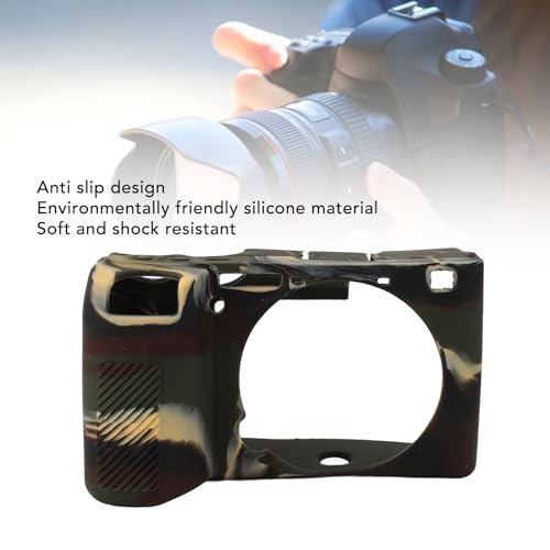 Funda para cámara para A6700 protectora de silicona flexible verde 4