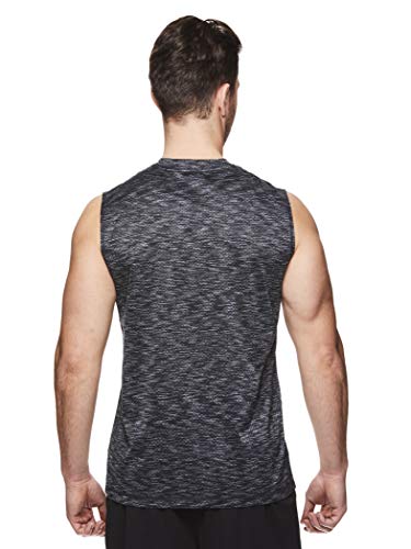 Reebok Men\'s Muscle Tank Top - Sleeveless Workout & Training Activewear Gym Shirt - Push Press Black, Medium - Thumbnail 3