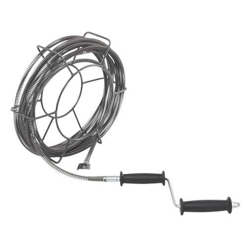 WFIETN - Pipe Cleaning Spiral Clogging Remover, Pipe Cleaning Spirals Set, 12mm Spring Diameter, 10m Spring Length, Spiral Drain Cleaning Snake for a Pipe Diameter of 1.97-4.72 in (10m)