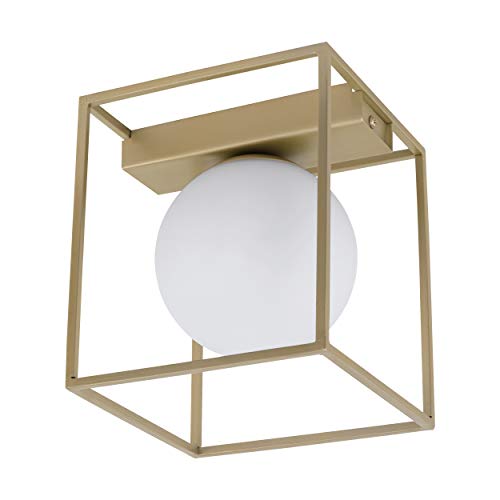 Preisvergleich Produktbild EGLO VALLASPRA Wand- / Deckenleuchte, Stahl, 40 W, champagner